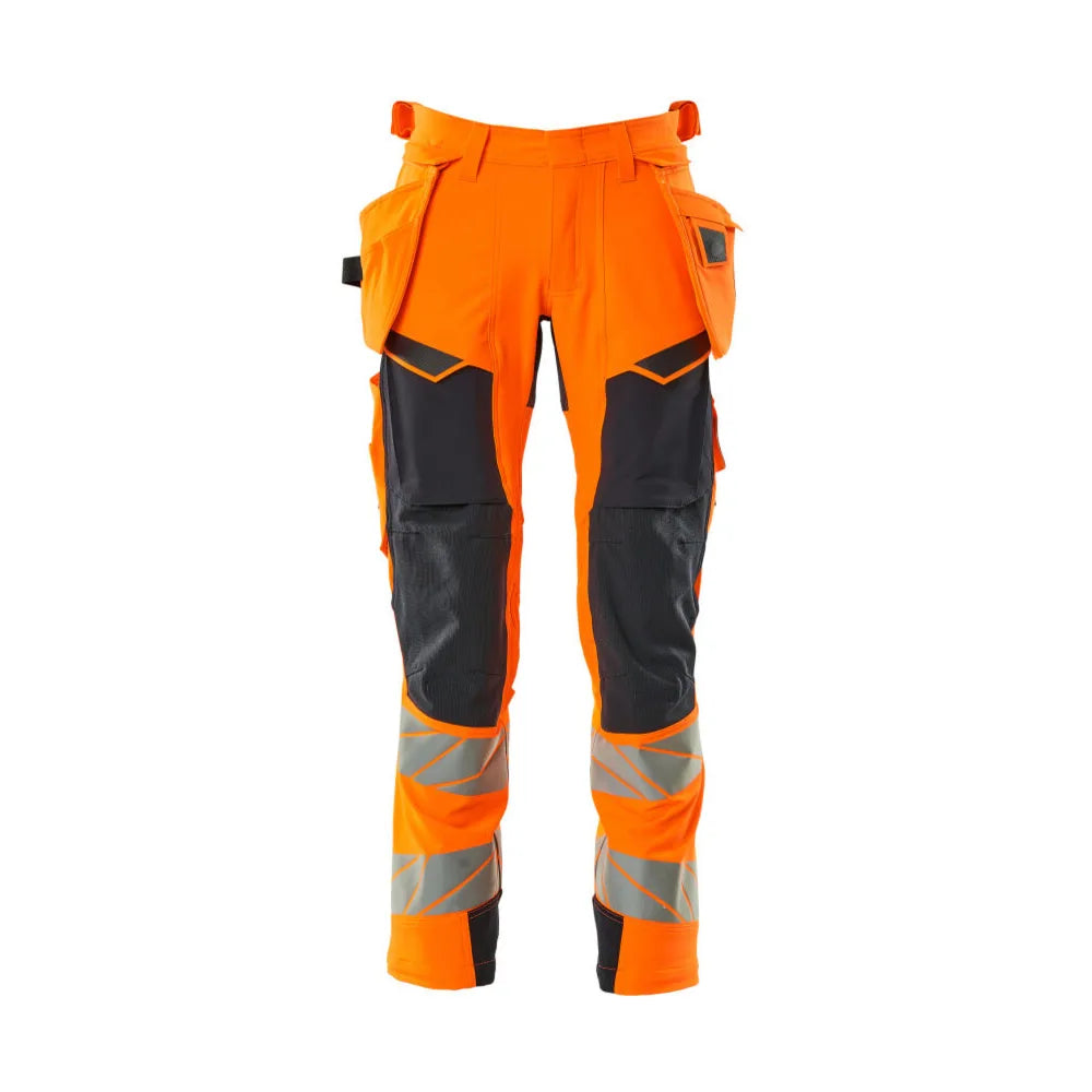 Mascot 19031-711 Broek Met Spijkerzakken High Vis Oranje Donkermarine
