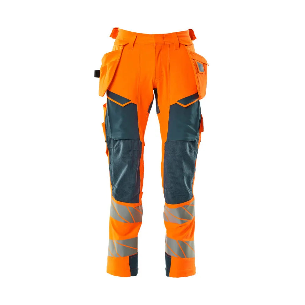 Mascot 19031-711 Broek Met Spijkerzakken High Vis Oranje Donkerpetrol