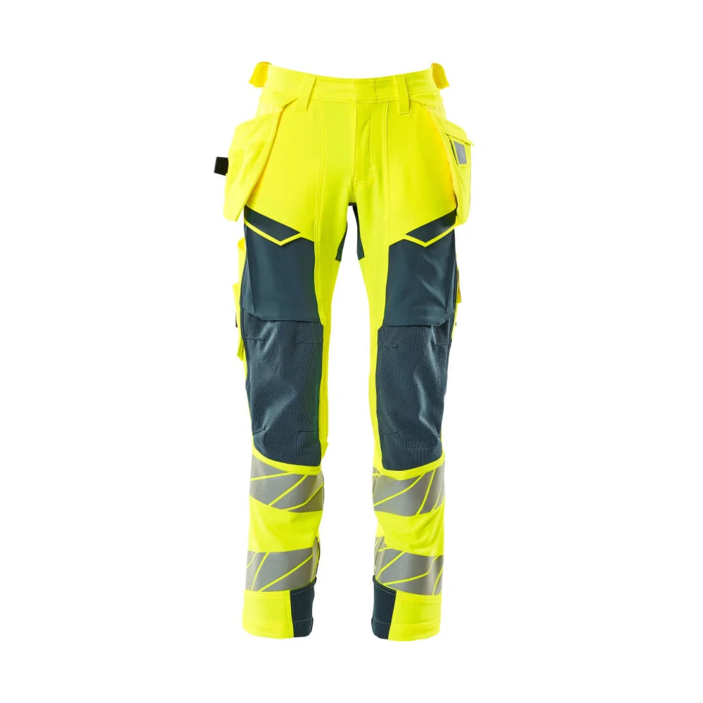 Mascot 19031-711 Broek Met Spijkerzakken High Vis Geel Donkerpetrol
