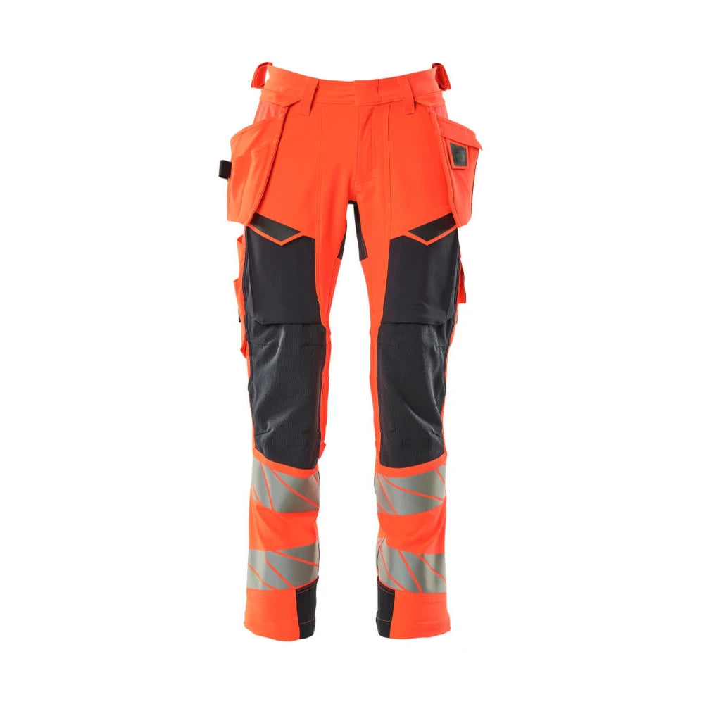 Mascot 19031-711 Broek Met Spijkerzakken High Vis Rood Donkermarine