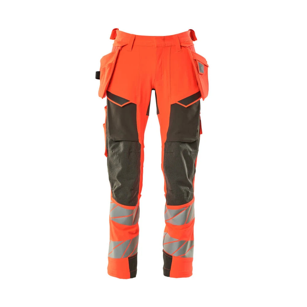 Mascot 19031-711 Broek Met Spijkerzakken High Vis Rood Donkerantraciet