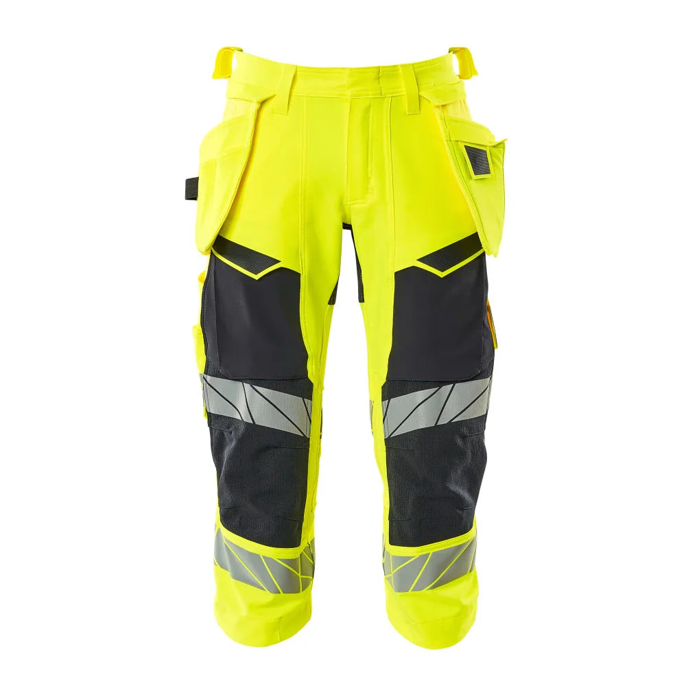 Mascot 19049-711 Driekwart Broek Met Spijkerzakken High Vis Geel Donkermarine