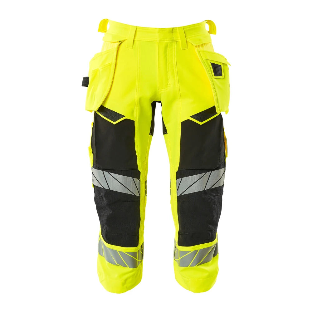 Mascot 19049-711 Driekwart Broek Met Spijkerzakken High Vis Geel Zwart