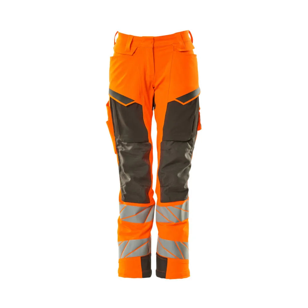 Mascot 19078-511 Broek Met Kniezakken High Vis Oranje Donkerantraciet