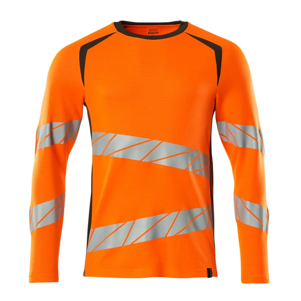 Mascot 19081-771 T-Shirt Met Lange Mouwen High Vis Oranje Donkerantraciet
