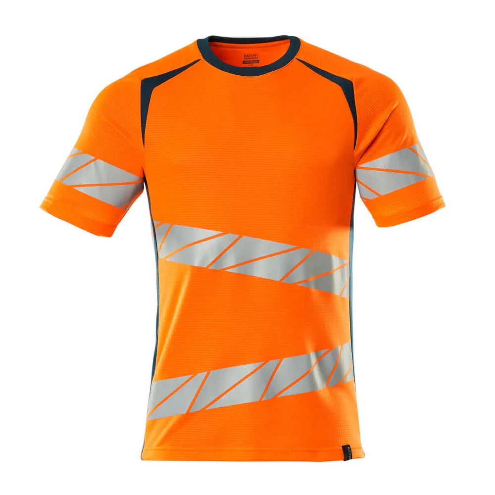 Mascot 19082-771 T-Shirt High Vis Oranje Donkerpetrol