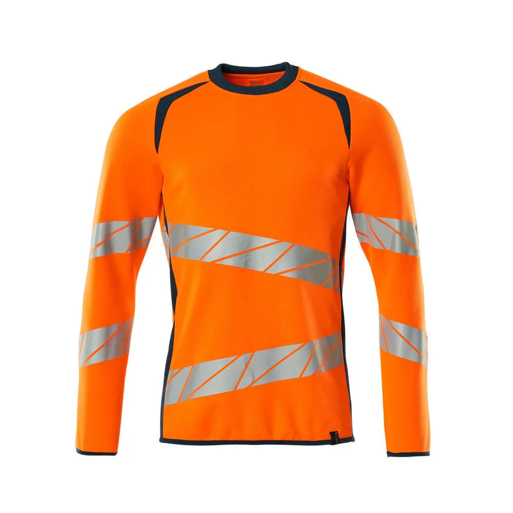 Mascot 19084-781 Sweatshirt High Vis Oranje Donkerpetrol