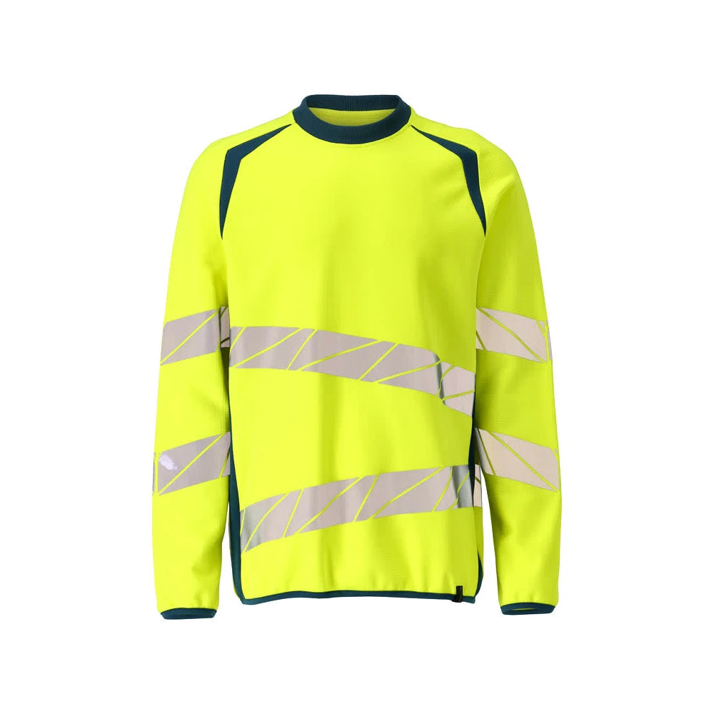 Mascot 19084-781 Sweatshirt High Vis Geel Donkerpetrol