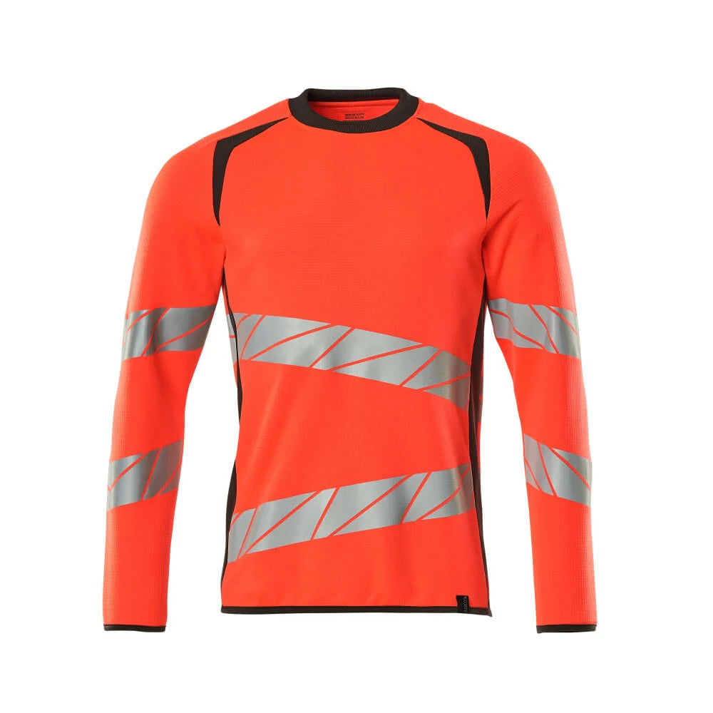 Mascot 19084-781 Sweatshirt High Vis Rood Donkerantraciet