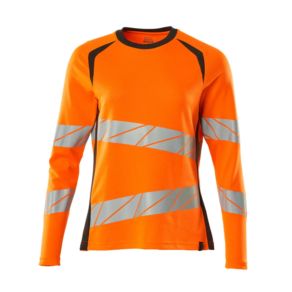 Mascot 19091-771 T-Shirt Met Lange Mouwen High Vis Oranje Donkerantraciet