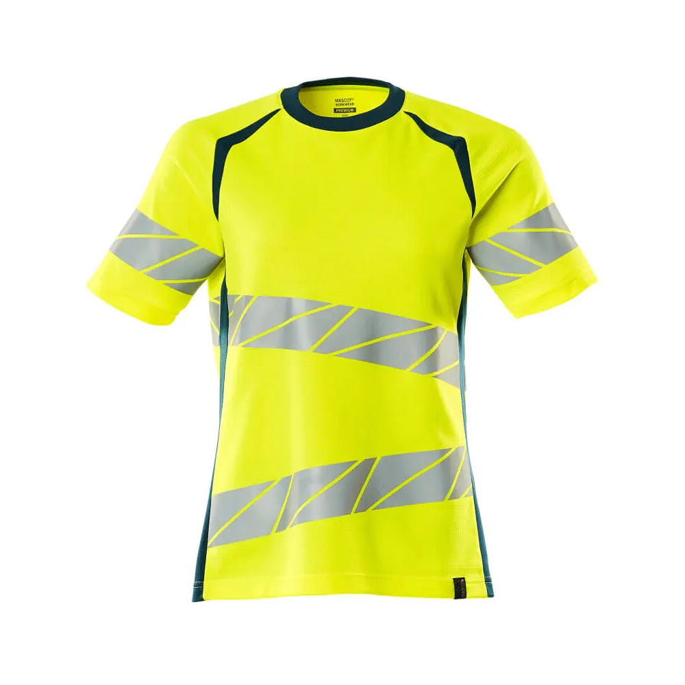 Mascot 19092-771 T-Shirt High Vis Geel Donkerpetrol