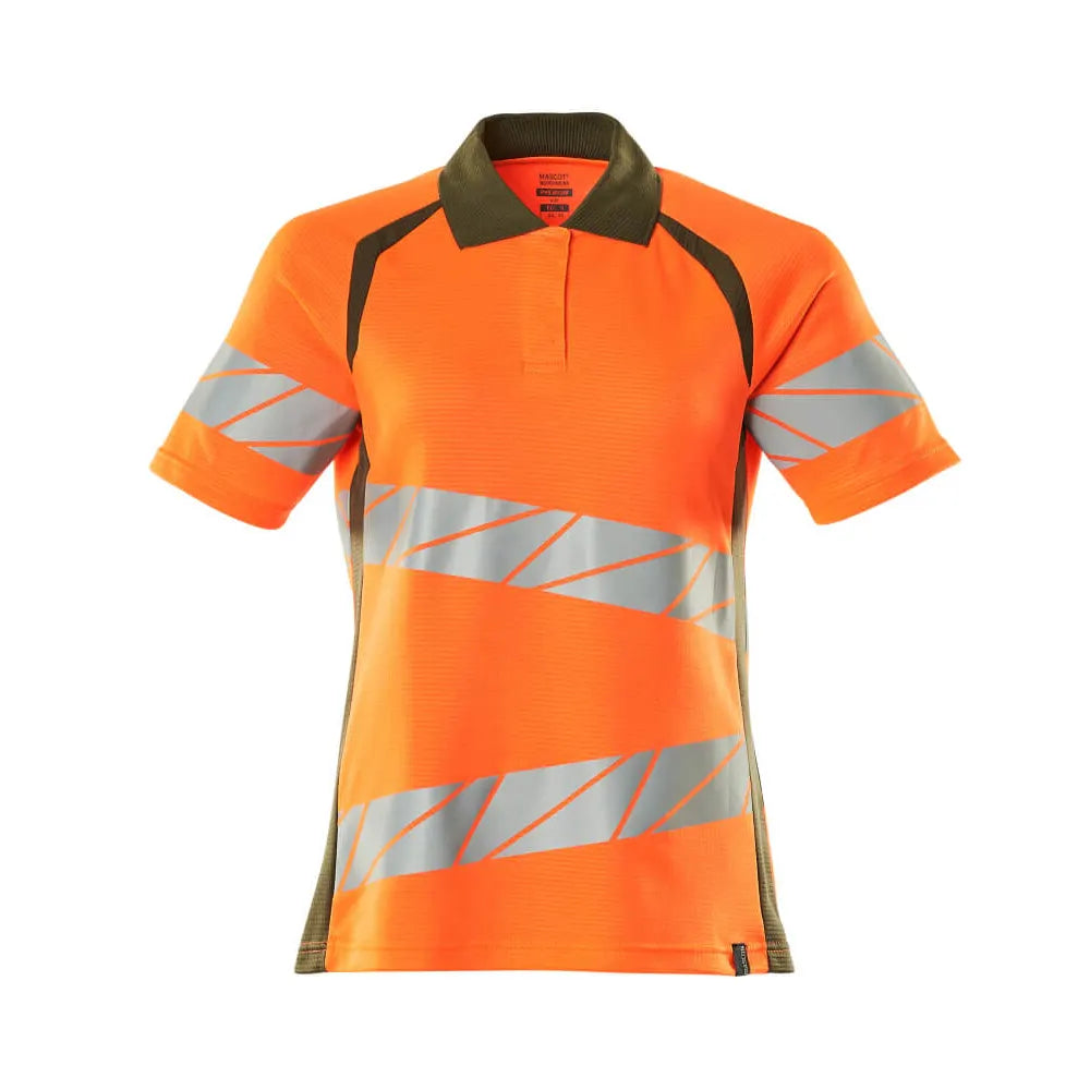 Mascot 19093-771 Poloshirt High Vis Oranje Mosgroen