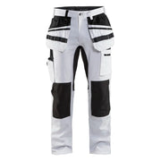 Blaklader 1910 1000 Schildersbroek Met Stretch En Gereedschapszakken Wit Zwart