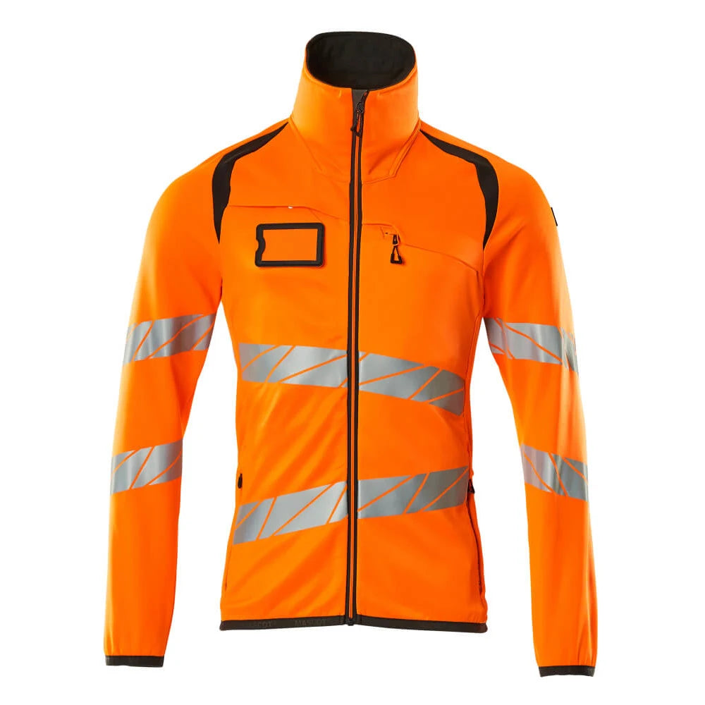 Mascot 19103-315 Fleecetrui Met Rits High Vis Oranje Donkerantraciet