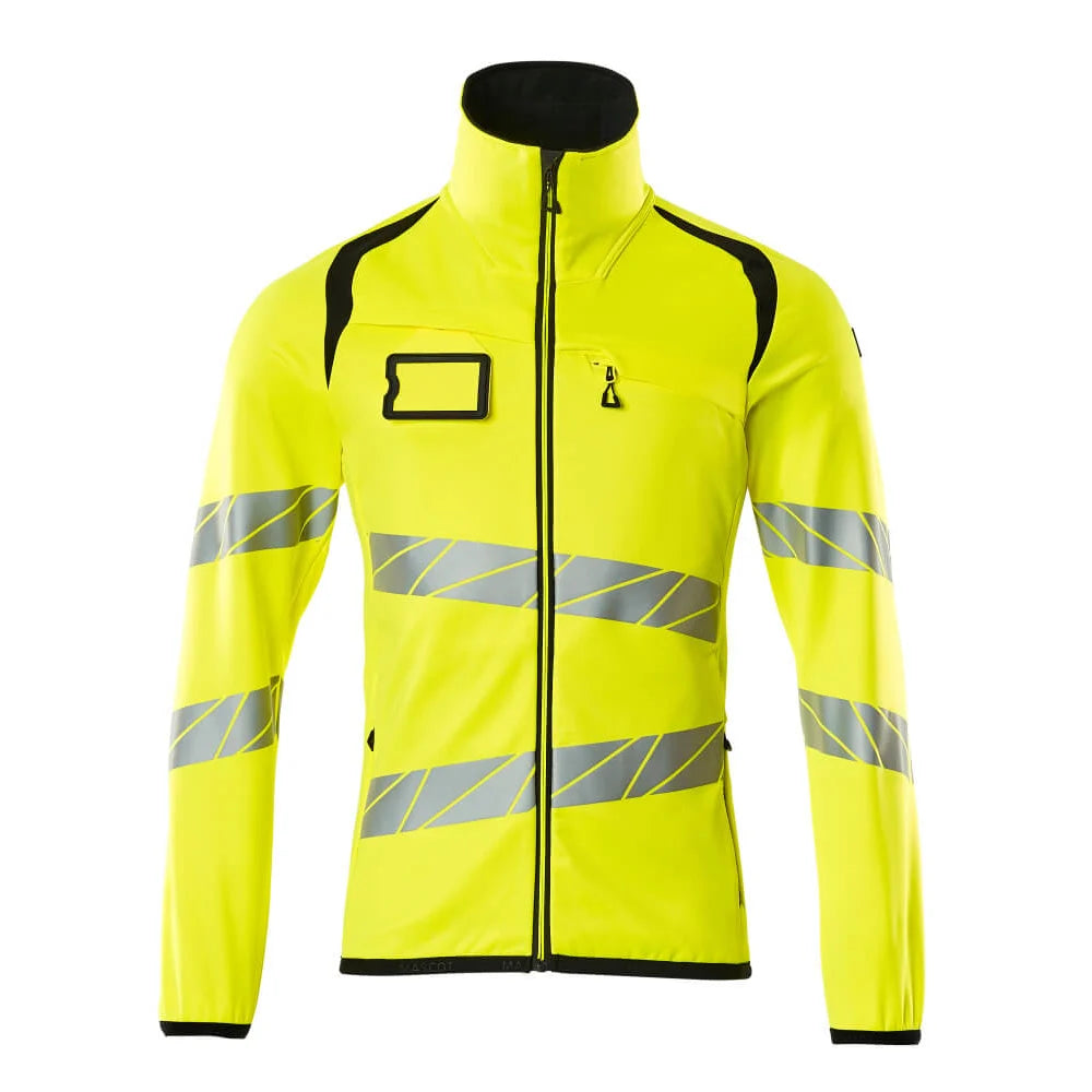Mascot 19103-315 Fleecetrui Met Rits High Vis Geel Zwart
