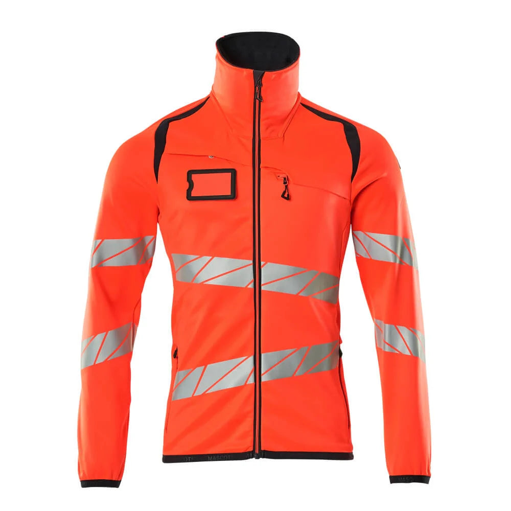 Mascot 19103-315 Fleecetrui Met Rits High Vis Rood Donkermarine