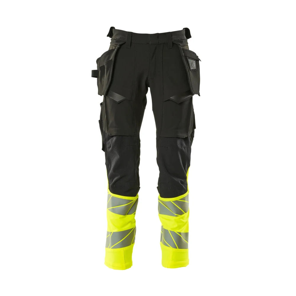 Mascot 19131-711 Broek Met Spijkerzakken Zwart High Vis Geel