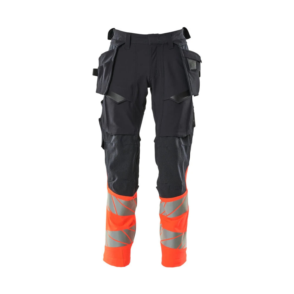 Mascot 19131-711 Broek Met Spijkerzakken Donkermarine High Vis Rood