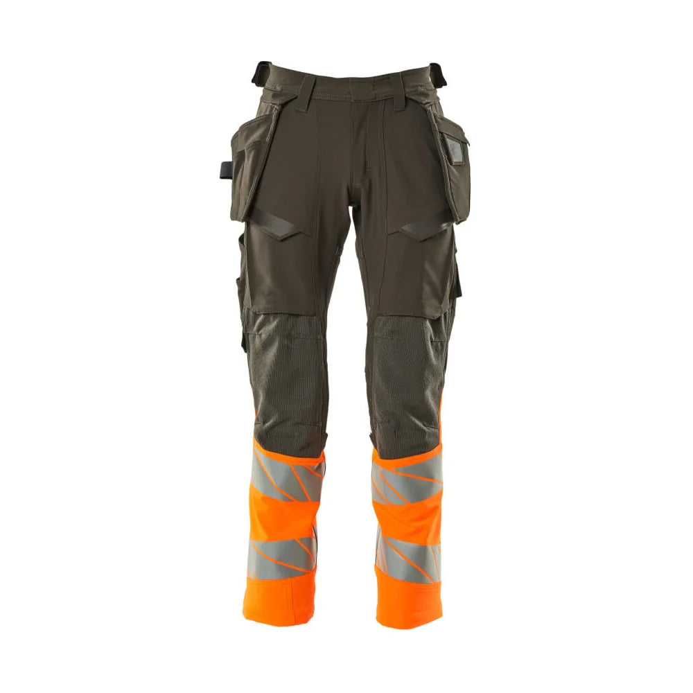 Mascot 19131-711 Broek Met Spijkerzakken Donkerantraciet High Vis Oranje
