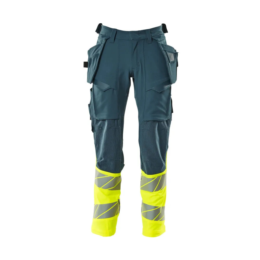 Mascot 19131-711 Broek Met Spijkerzakken Donkerpetrol High Vis Geel