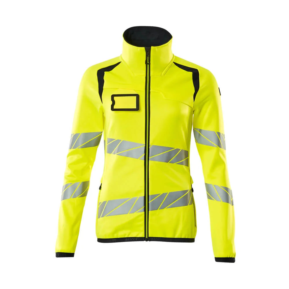 Mascot 19153-315 Fleecetrui Met Rits High Vis Geel Donkermarine