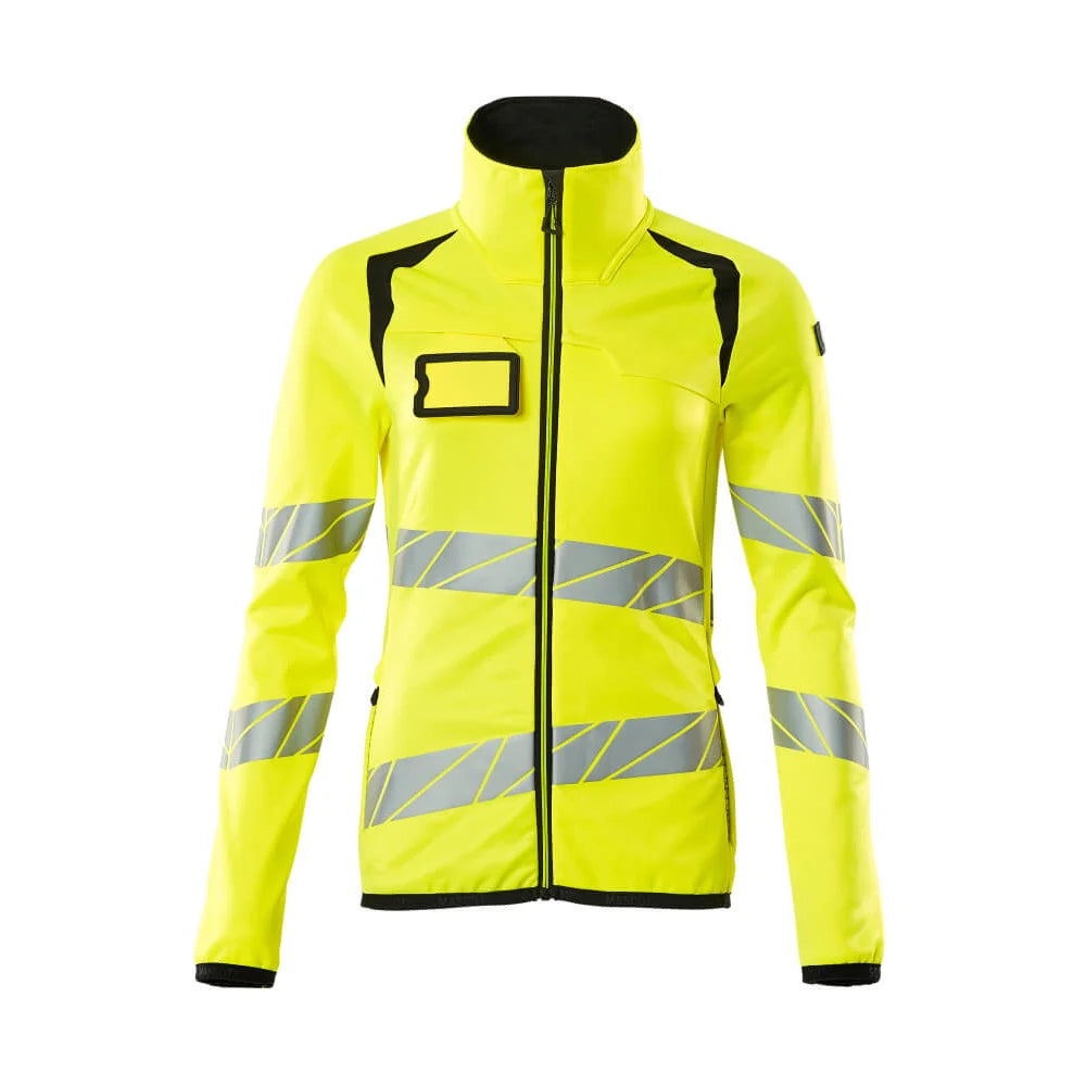 Mascot 19153-315 Fleecetrui Met Rits High Vis Geel Zwart