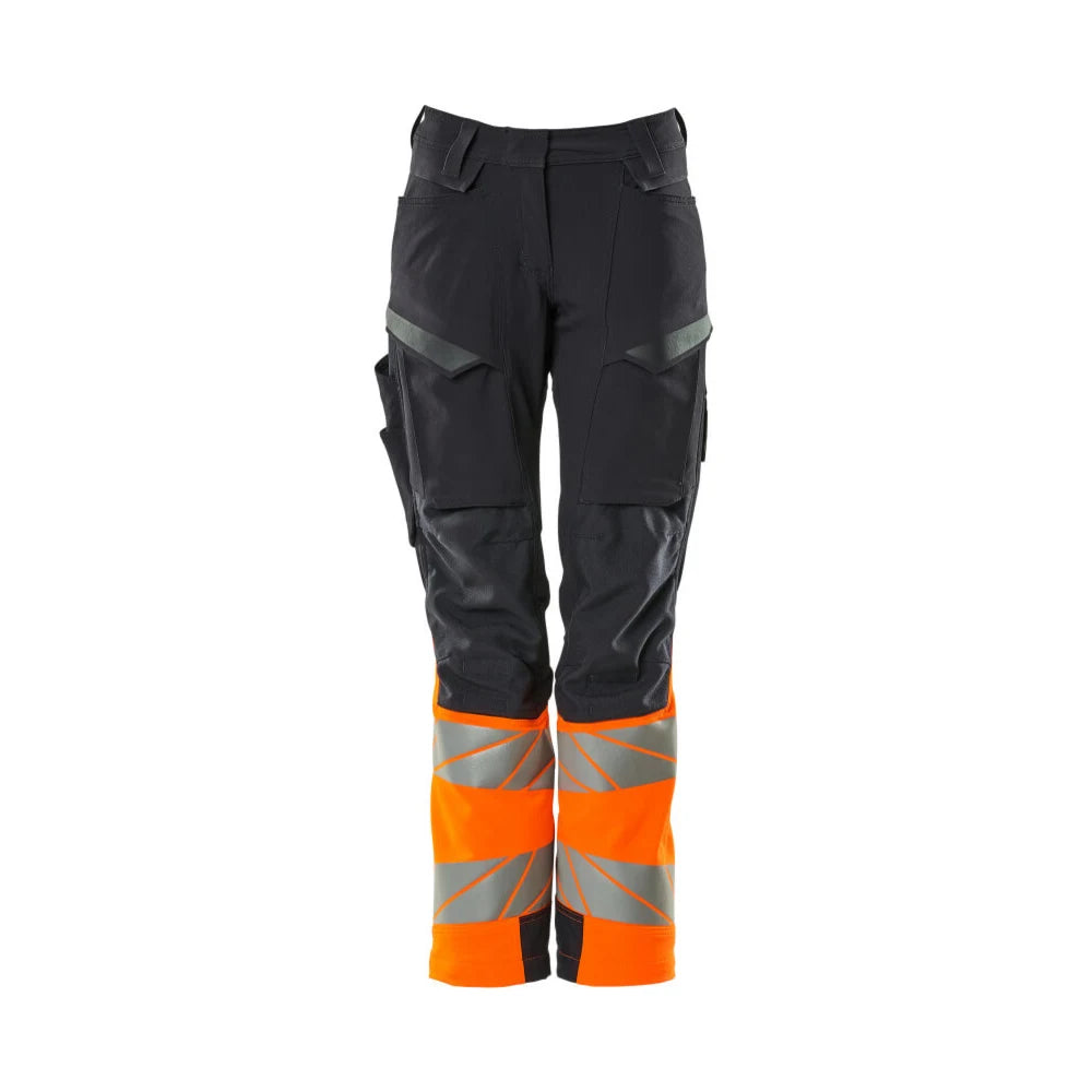 Mascot 19178-511 Broek Met Kniezakken Donkermarine High Vis Oranje