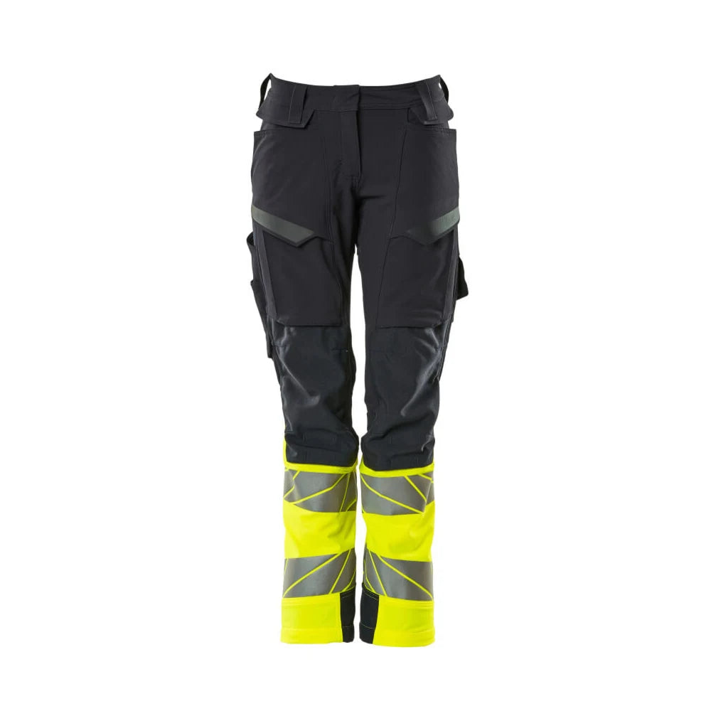 Mascot 19178-511 Broek Met Kniezakken Donkermarine High Vis Geel