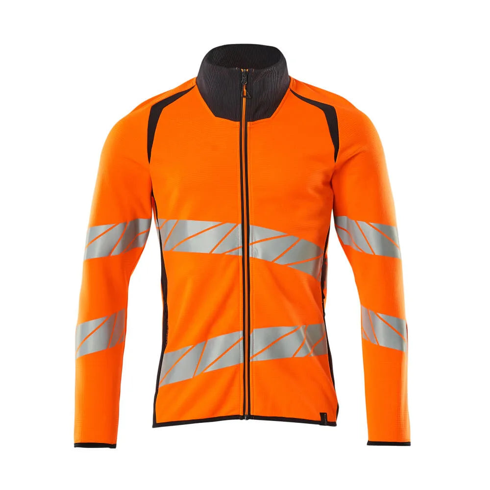 Mascot 19184-781 Sweatshirt Met Rits High Vis Oranje Donkermarine