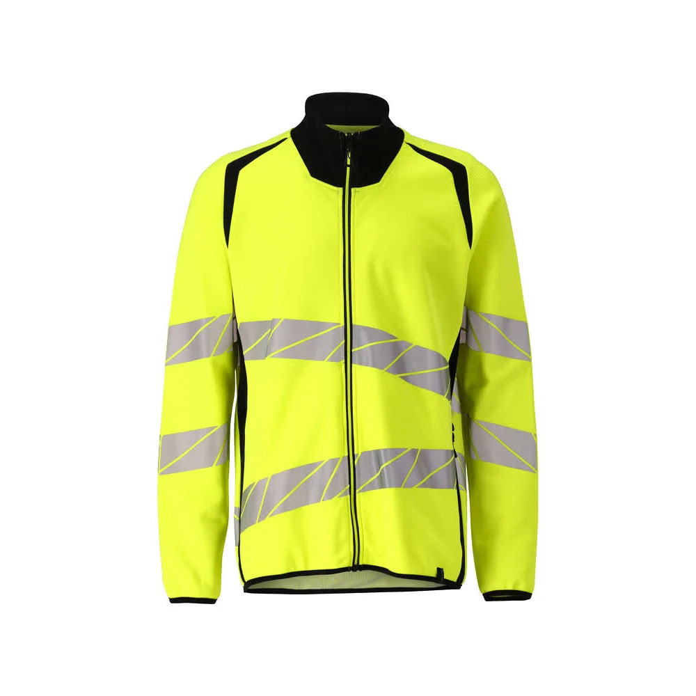 Mascot 19184-781 Sweatshirt Met Rits High Vis Geel Zwart
