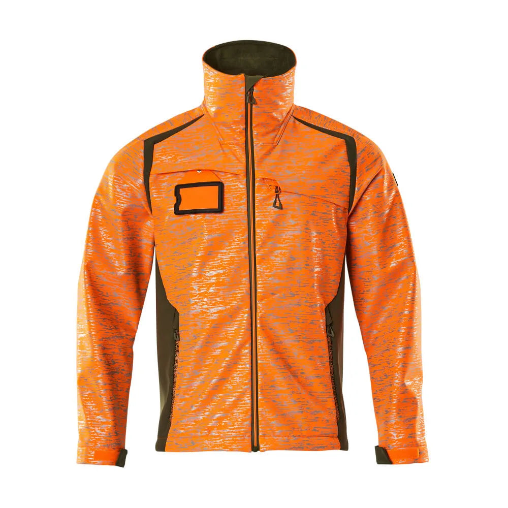 Mascot 19202-291 Softshell Jas High Vis Oranje Mosgroen