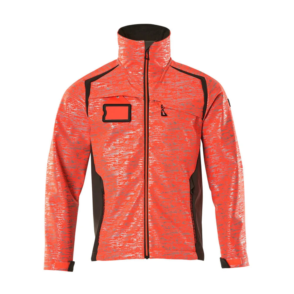 Mascot 19202-291 Softshell Jas High Vis Rood Donkerantraciet