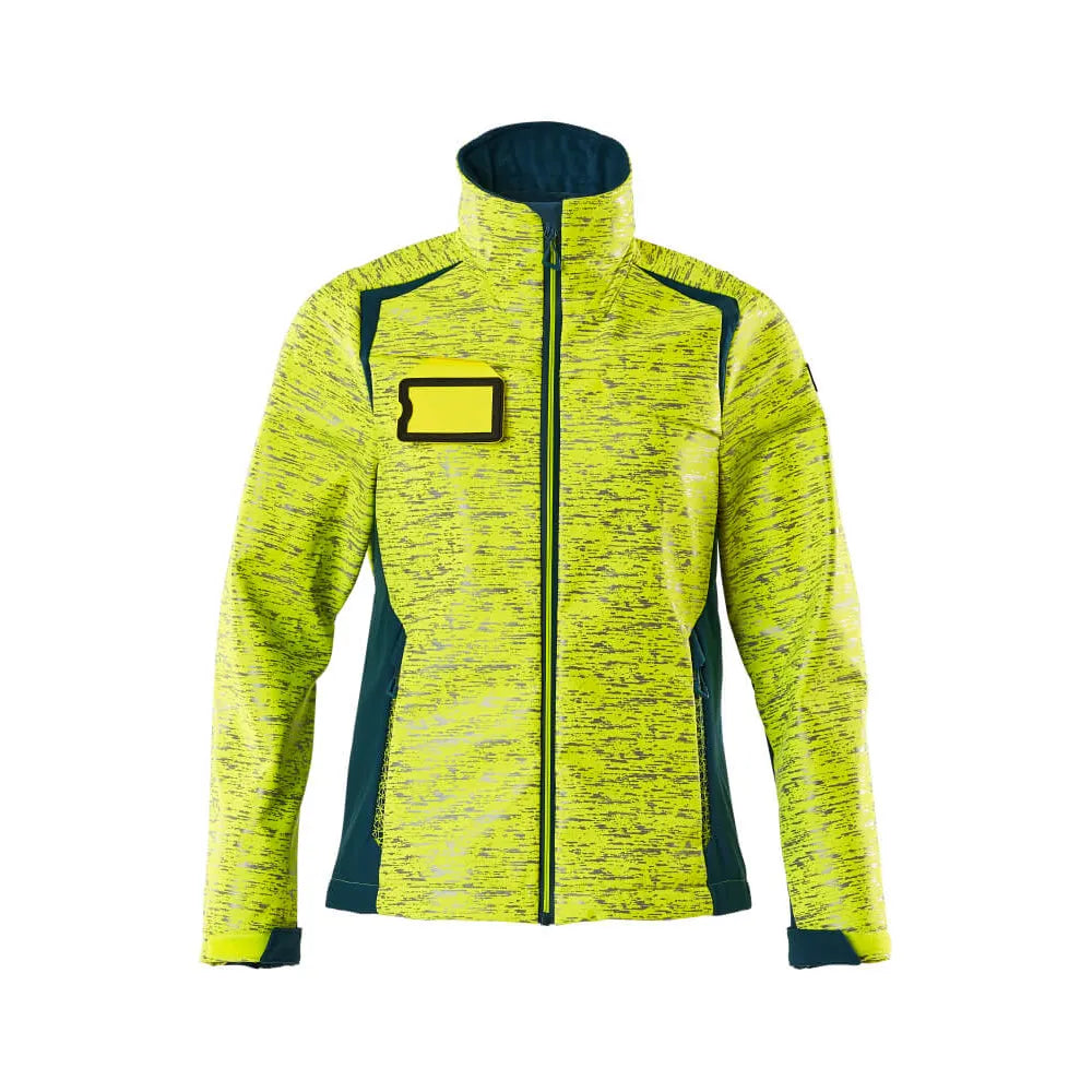 Mascot 19212-291 Softshell Jas High Vis Geel Donkerpetrol