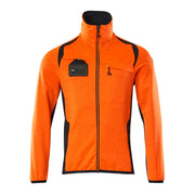 Mascot 19403-316 Fleecetrui Met Rits High Vis Oranje Donkermarine