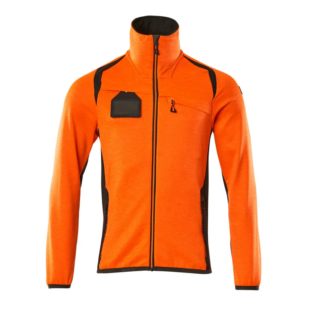 Mascot 19403-316 Fleecetrui Met Rits High Vis Oranje Donkerantraciet