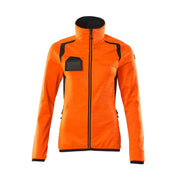 Mascot 19453-316 Fleecetrui Met Rits High Vis Oranje Donkermarine
