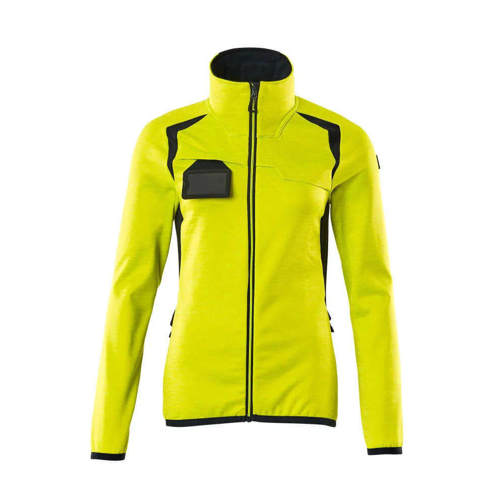 Mascot 19453-316 Fleecetrui Met Rits High Vis Geel Donkermarine