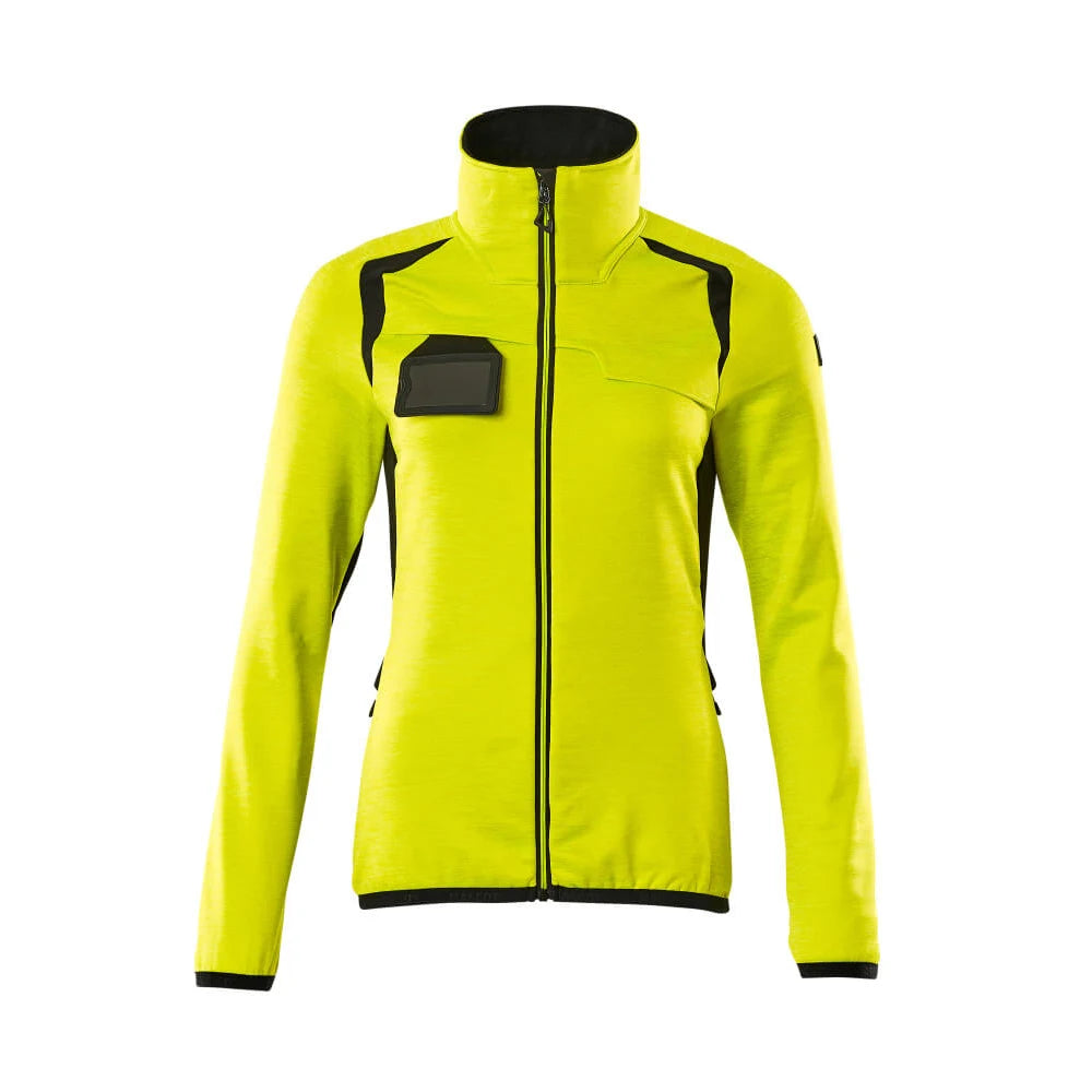 Mascot 19453-316 Fleecetrui Met Rits High Vis Geel Zwart