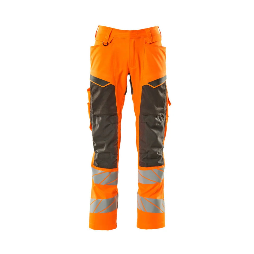 Mascot 19579-236 Broek Met Kniezakken High Vis Oranje Donkerantraciet