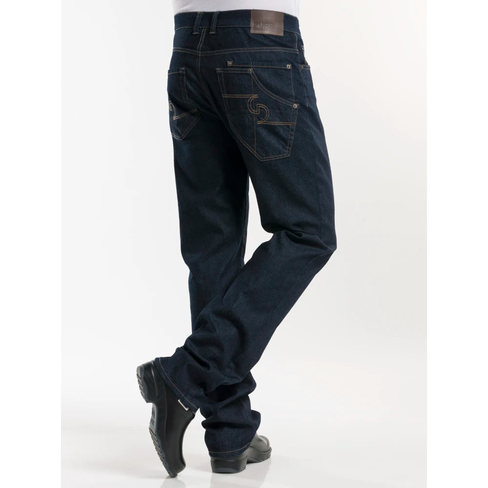 Chaud Devant Kokspantalon Jeans Blue Denim Stretch