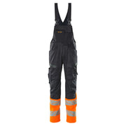 Mascot 19669-236 Amerikaanse Overall Met Kniezakken Donkermarine High Vis Oranje
