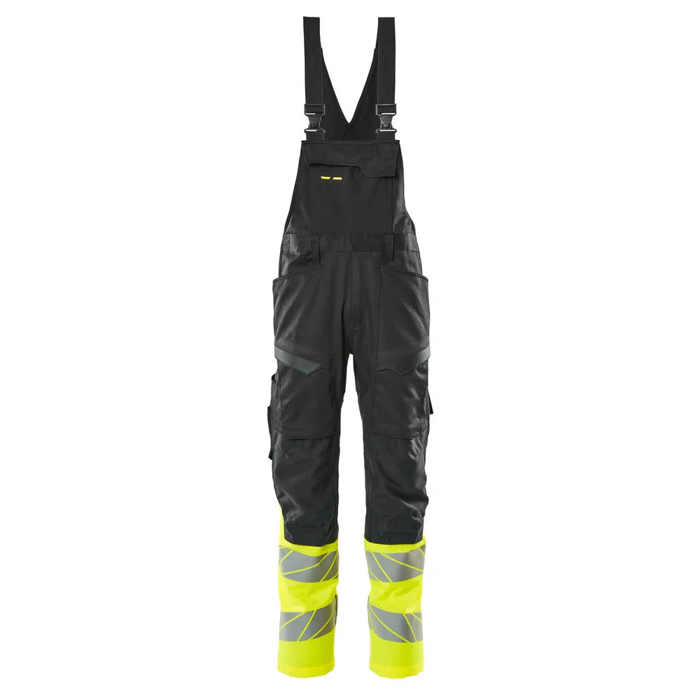 Mascot 19669-236 Amerikaanse Overall Met Kniezakken Zwart High Vis Geel