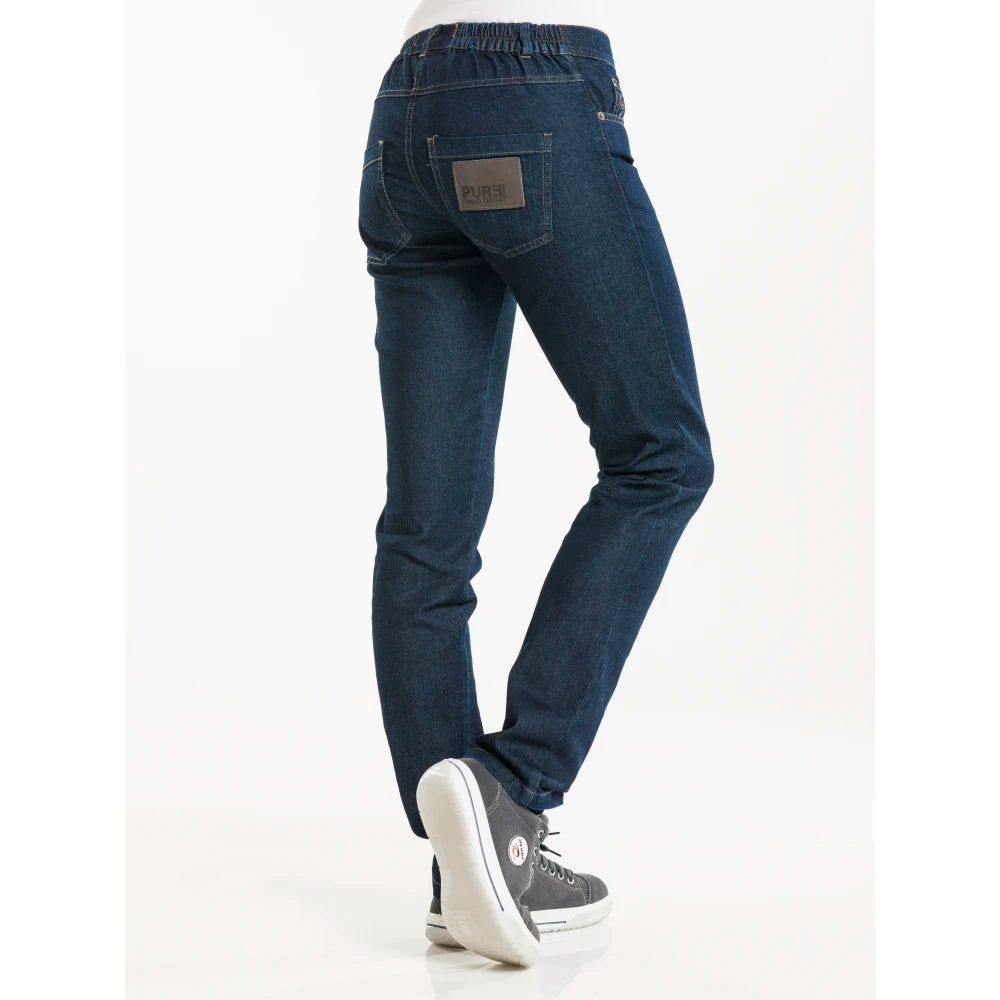 Chaud Devant Kokspantalon Lady Skinny Blue Denim Stretch