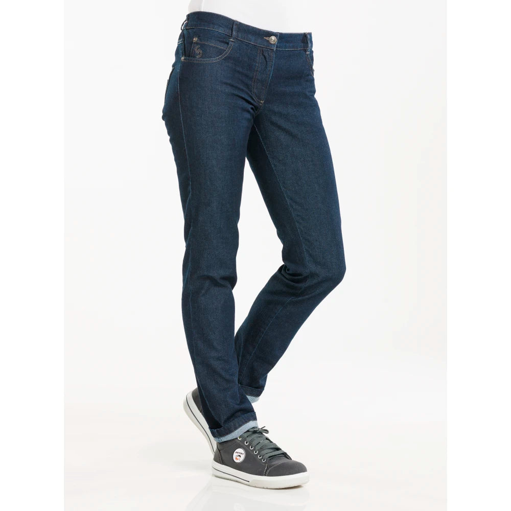 Chaud Devant Kokspantalon Lady Skinny Blue Denim Stretch