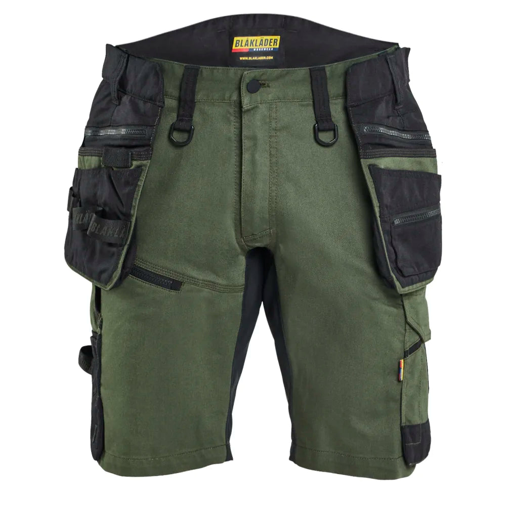 Blaklader 1972 1149 Striker Short 2-Weg Stretch Donker Herfstgroen Zwart