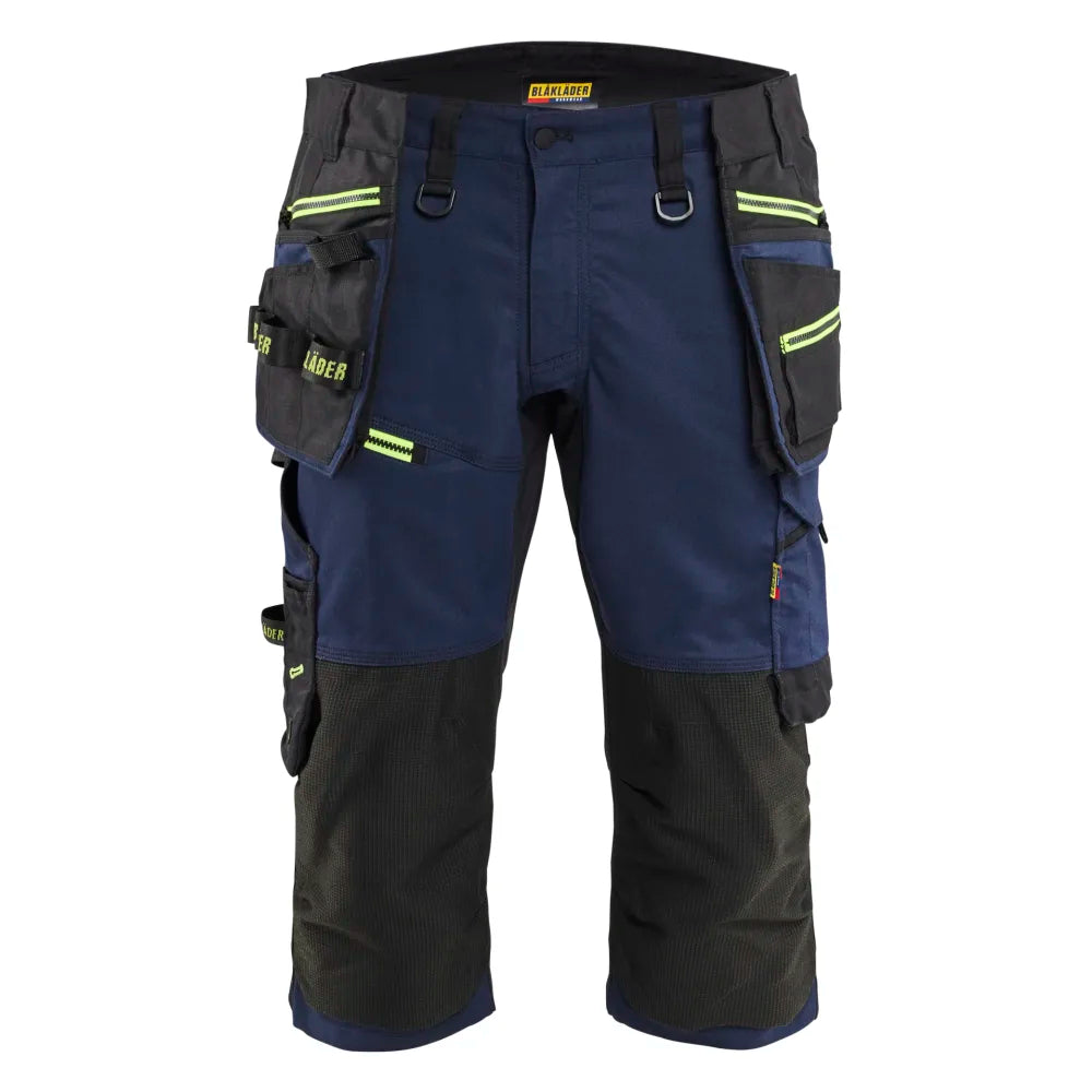 Blaklader 1977 1149 Striker Piraatbroek Met Stretch Donker Marineblauw High Vis Geel
