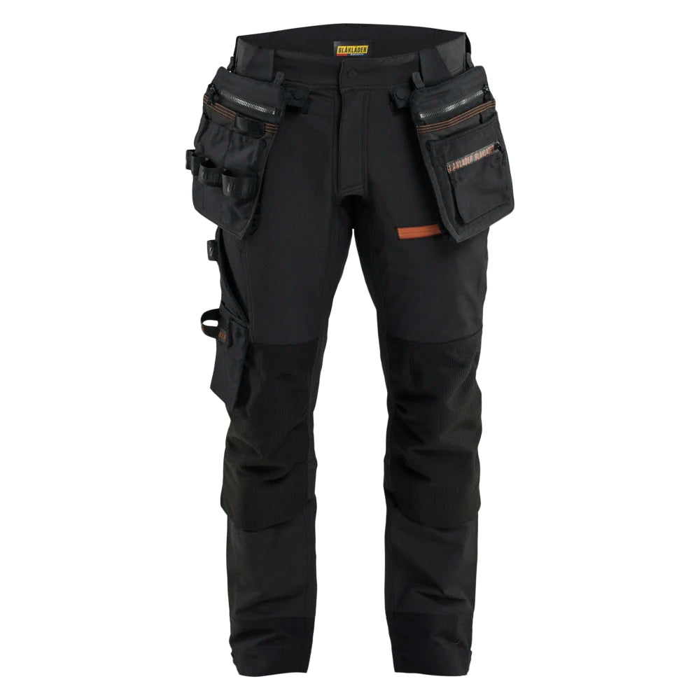 Blaklader 1979 1649 ToolRig Striker Werkboek 4-Weg Stretch Zwart Roest