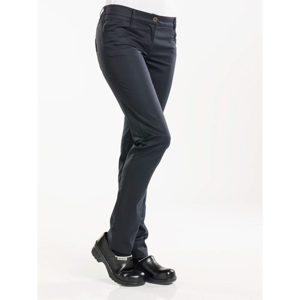 Chaud Devant Kokspantalon Lady Skinny Black Stretch