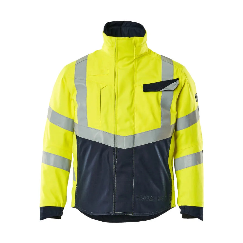 Mascot 19835-217 Winterjas High Vis Geel Donkermarine