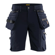 Blaklader 1988 1644 Short 4-Weg Stretch Met Gereedschapszakken Donker Marineblauw Zwart